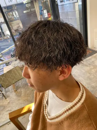 パーマ メンズ 🌴パーマオタク🌴 長谷川 諒佑🌈のヘアスタイル