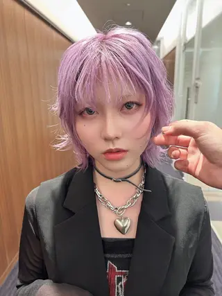 ショート レイヤー×ツヤカラー 渋谷/kougaのヘアスタイル