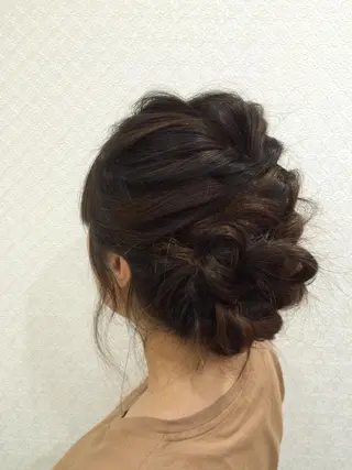 セミロング ヘアアレンジ deuxpapie所属・木村 美菜のヘアスタイル