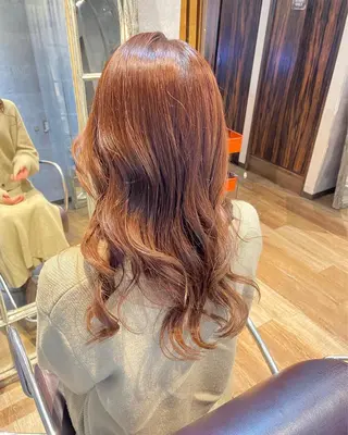 ロング カラー 韓国ヘア/レイヤー/ 暖色カラー/ Aiのヘアスタイル