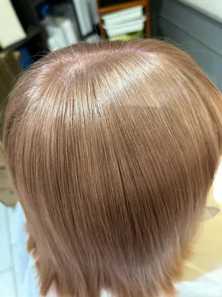 ロング カラー ハイトーン 永田翔華のヘアスタイル