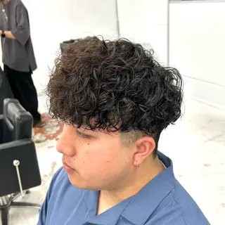 ショート パーマ メンズ 【メンズパーマ特化】 🍏網中勇喜のヘアスタイル