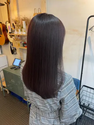 セミロング カラー SUN GLOW サングロウ所属・水素トリートメント/ 髪質改善/ナカノメのヘアスタイル