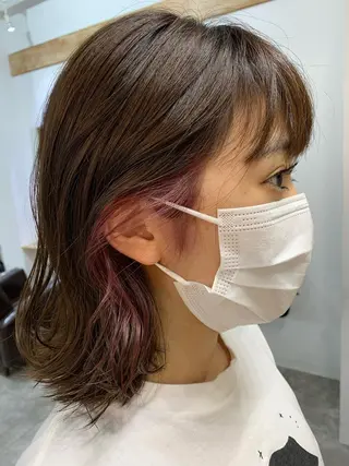 ミディアム 東のりか/ハイトーン ブリーチカラー/ボブのヘアスタイル