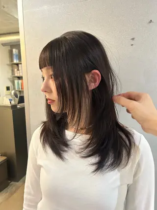 ミディアム レイヤーカット/ルー ツカラー/EMIRIのヘアスタイル