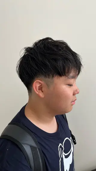 ショート メンズ メンズパーマ/ メッシュ📍ユリのヘアスタイル