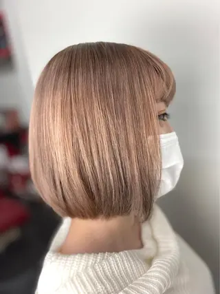 ミディアム カラー メンズ ブリーチ特化型✂️ ハイトーンカラー👨のヘアスタイル