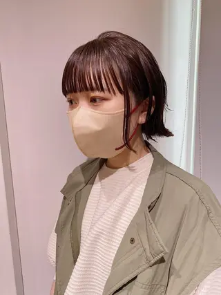 ショート カラー ノグチ ユウキ/ボブのヘアスタイル