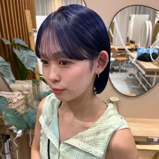 ショート カラー ブリーチ/暖色/ ダブルカラー/ゆきなのヘアスタイル