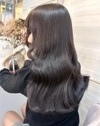 ロング カラー 💘Kurea💘 艶髪/韓国/暗髪のヘアスタイル