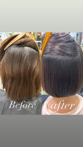 ロング 縮毛矯正支持率N O.1あおい🕊️✨のヘアスタイル