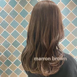 セミロング カラー SHEARA BY CARE所属・. AYUKAのヘアスタイル