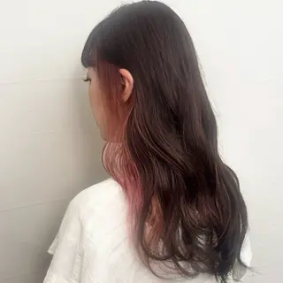 ロング カラー 暖色カラー🎀🎶 田辺 樹里のヘアスタイル
