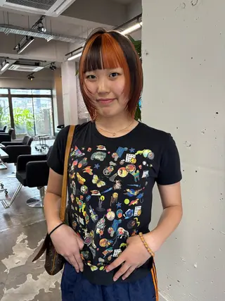 ショート カラー ロングレイヤー ¥0🎀MEIのヘアスタイル