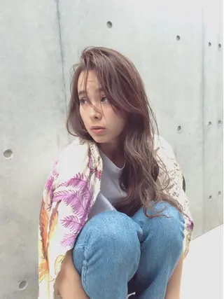 ロング カラー コジマ ダイスケのヘアスタイル