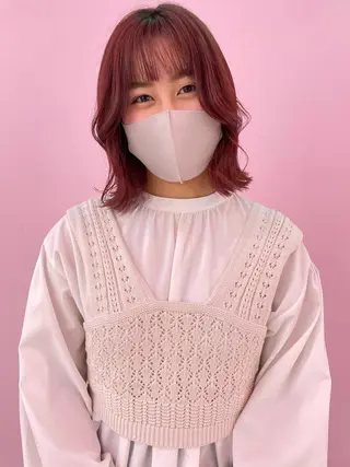 ミディアム カラー 心斎橋/ブリーチ minamiのヘアスタイル