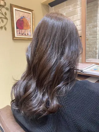 セミロング 小顔カット得意🌟 岩渕麻由のヘアスタイル