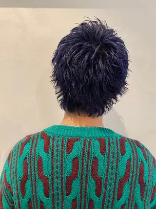 ミディアム パーマ カラー CEINE+ officialのヘアスタイル