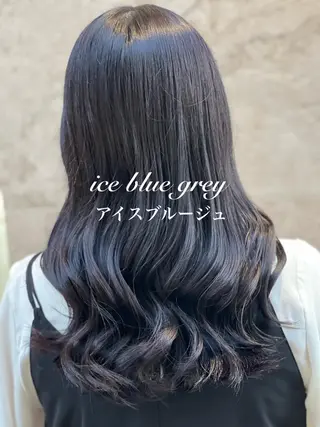 セミロング カラー 縮毛矯正　野口 恵のヘアスタイル