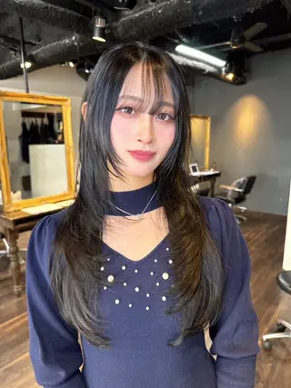 ロング カラー ワンホンヘア ケラチン/Kaitoのヘアスタイル