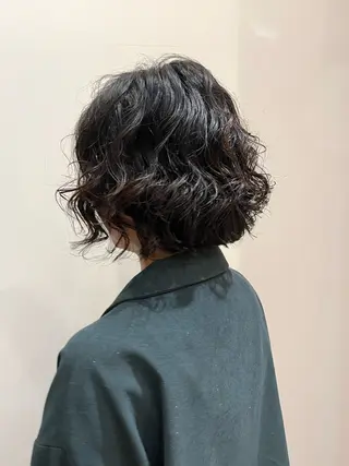 ショート パーマ 門崎未依/レイヤー/ メンズカット🪿🌼のヘアスタイル