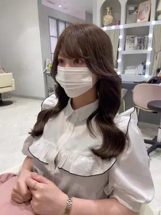 ロング カラー Beleza scelto所属・原宿/ハイトーン/ みずは🎀のヘアスタイル