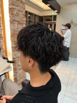 パーマ メンズ ⭐️透明感カラー/ パーマ⭐️宮野翔のヘアスタイル