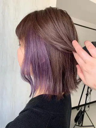 ミディアム カラー ROW町田★ 船木のヘアスタイル