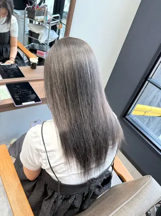 ロング ルナ💎ブリーチ 推しカラー💎名駅のヘアスタイル