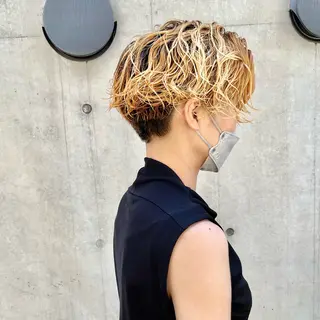 ショート パーマ ショートボブ縮毛矯正 髪質改善のプロ山道潤のヘアスタイル
