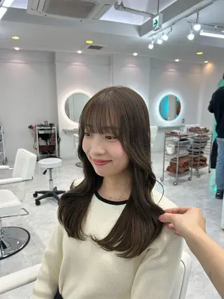 ロング カラー 天王寺 hinataのヘアスタイル