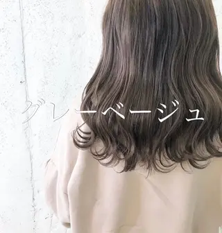セミロング 🦋ミルクティーベー ジュ🦋mayukiのヘアスタイル