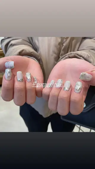 ネイル 淡色ネイル 🎀moeのネイルデザイン