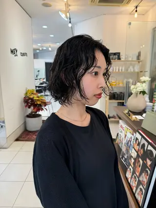 ショート パーマ ✅ボブ/パーマ/ 表参道/KENTA✅のヘアスタイル