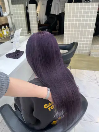 ロング 寒色＆ブリーチ特化 寒色MiOのヘアスタイル