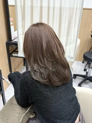 セミロング カラー ヘアアレンジ UNIX Salon&Spaららぽーと豊洲店所属・全メニュー0円🎀/ mihaneのヘアスタイル