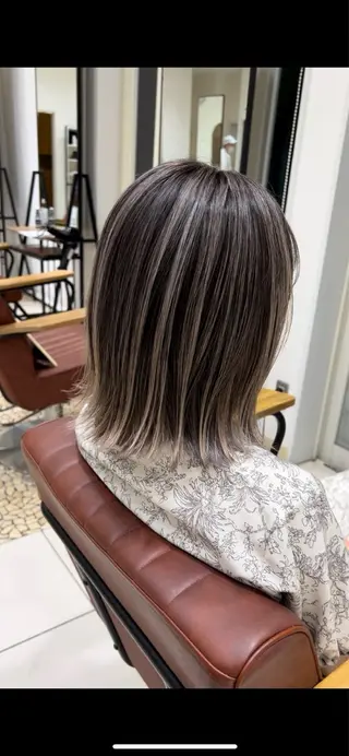 ミディアム カラー 髪質改善カラーリスト /根本雄貴のヘアスタイル
