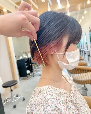 ショート ボブ/縮毛矯正 髪質改善/もえるのヘアスタイル