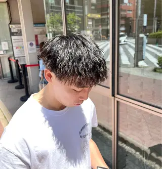 パーマ メンズ メンズ特化/勝田駅/ 佐和駅/鈴木輝瑠/のヘアスタイル