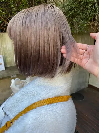 ミディアム カラー 小顔ショート✁ ⁂Yukari⁂のヘアスタイル