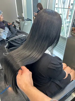 ロング カラー ハイトーン/髪質改善 /RYUUKI/栄のヘアスタイル