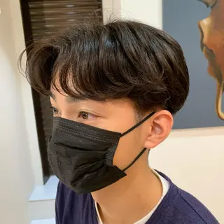 ショート パーマ メンズ 【韓国風くびれヘア】 joule小木曽輝のヘアスタイル