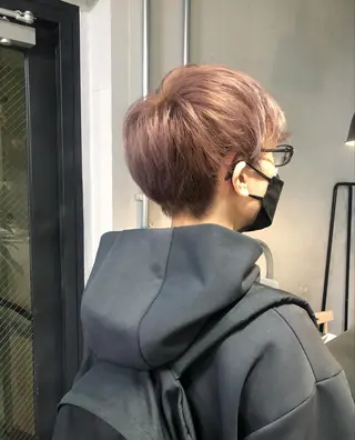 ショート カラー メンズ 松下 倫子のヘアスタイル