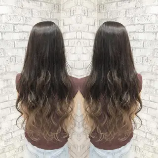 ロング カラー ヘアアレンジ 秋山 幸太のヘアスタイル