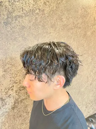ショート パーマ メンズ メンズパーマ特化 カバヤマ　リョウのヘアスタイル