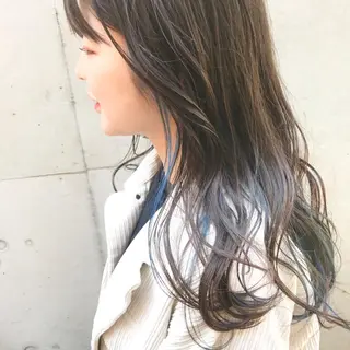 ロング カラー ヘアアレンジ ブリーチなしで透明感 艶カラー【Ryo】のヘアスタイル