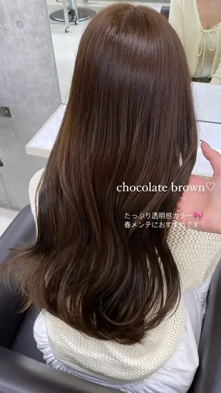 ロング 透明感 color♡ Ibukiのヘアスタイル