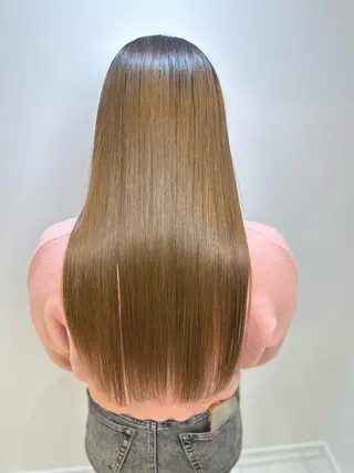 ロング パーマ 髪質改善/縮毛矯正 /ブリーチ矯正/岡部のヘアスタイル