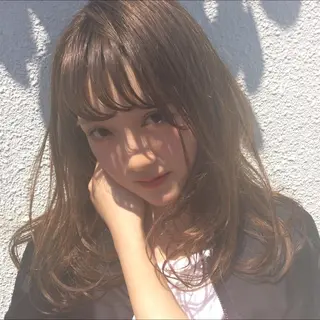 セミロング カラー 日比 貴大/ minim hairのヘアスタイル