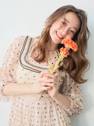 カラー 大島 千怜のヘアスタイル